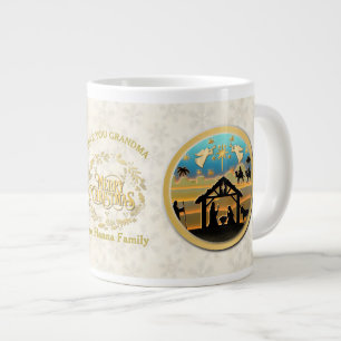 Grande Tasse Noël Nativité et Amour Vous Grand-mère