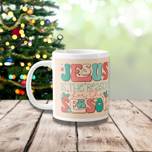 Grande Tasse Noël rétro est la raison de la saison