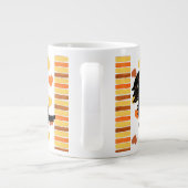 Grande Tasse Noir et teckel aux cheveux longs bronzage 3 (Dos)