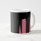 Grande Tasse Noir rose et gris (Devant droit)