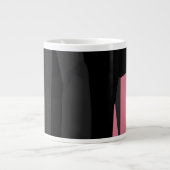 Grande Tasse Noir rose et gris (Devant)