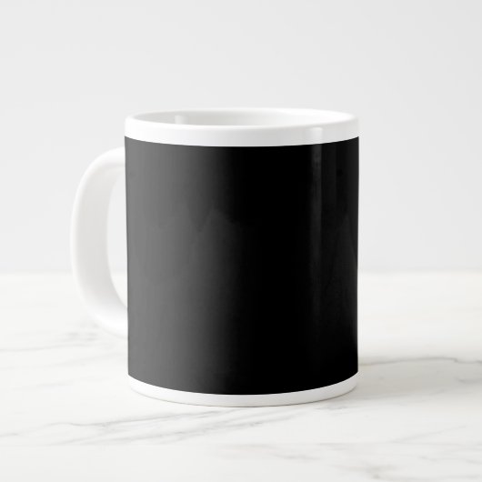 Grande Tasse Noir, tout simplement élégant (Devant gauche)