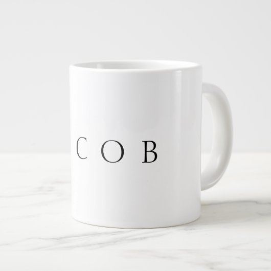 Grande Tasse Nom classique (ou mot) (Devant droit)