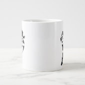 Grande Tasse Nom de la brosse d'encre Batgirl (Devant)