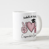 Grande Tasse Nom de la caféine et de la diplômée (Devant droit)