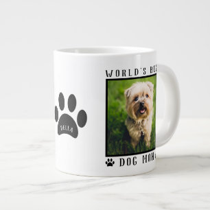 Grande Tasse Nom de Meilleure Maman de Chien au Monde Empreinte