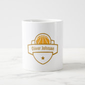 Grande Tasse Nom du basket-ball Papa Cadeau (Devant)