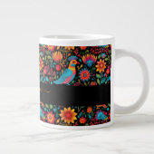 Grande Tasse Nom du script motif mexicain moderne (Droite)
