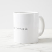 Grande Tasse Nom élégant simple et moderne professionnel (Devant droit)