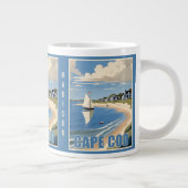 Grande Tasse Nom personnalisé Cape Cod Massachusetts (Droite)