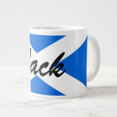 Grande Tasse Nom personnalisé Drapeau écossais mugt (Devant droit)
