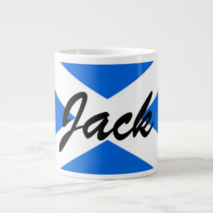 Grande Tasse Nom personnalisé Drapeau écossais mugt