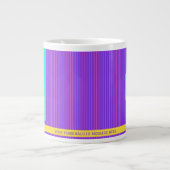 Grande Tasse Nom personnalisé tendance violet (Devant)