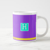 Grande Tasse Nom personnalisé tendance violet (Droite)