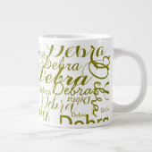 Grande Tasse Nom personnalisé Typographie de l'olivier (Droite)