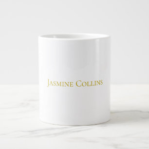 Grande Tasse Nom professionnel minimaliste de couleur or