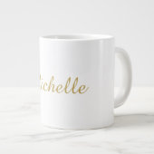 Grande Tasse Nom propre Créatif Tendance Couleur Or Script (Devant droit)