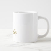 Grande Tasse Nom propre Créatif Tendance Couleur Or Script (Droite)