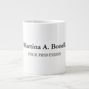 Grande Tasse Nom propre Unique Élégant Plain Simple Spécial