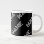 Grande Tasse Nom rétro-moderne gras ou Motif Word (Droite)