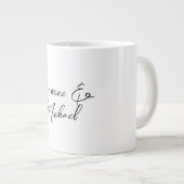 Grande Tasse Noms de calligraphie chic adorables mariages (Devant droit)