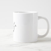 Grande Tasse Noms de calligraphie chic adorables mariages (Droite)