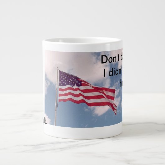 Grande Tasse Non mon défaut (Devant)