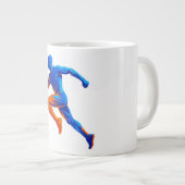 Grande Tasse Notes de musique de microphone Design de chant rét (Devant droit)