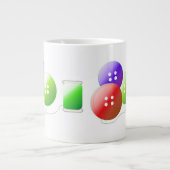 Grande Tasse Notions de couture colorées (Devant)