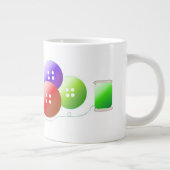Grande Tasse Notions de couture colorées (Droite)
