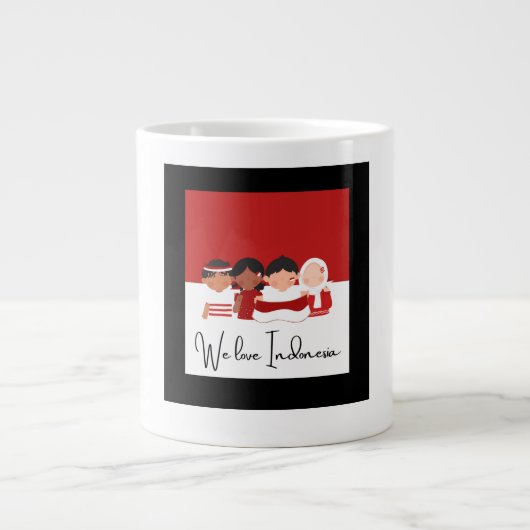 Grande Tasse Nous aimons l'Indonésie (Devant)