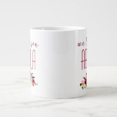 Grande Tasse Nous Vous Aimons Abuela Burgundy Floral (Devant)