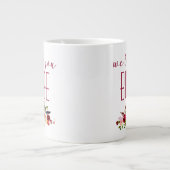 Grande Tasse Nous Vous Aimons Bubbe Bourgogne Floral (Devant)