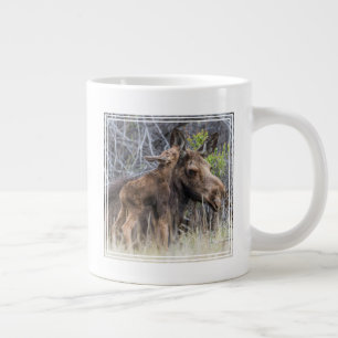 Grande Tasse Nouveau-né orignal caressant sa mère