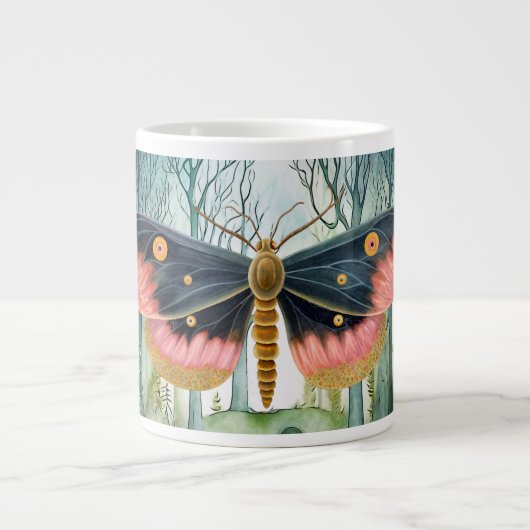 Grande Tasse Nuit de la forêt de Moth Rose (Devant)
