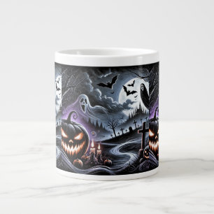 Grande Tasse Nuit d'Halloween éffrayante : Citrouilles hantés e