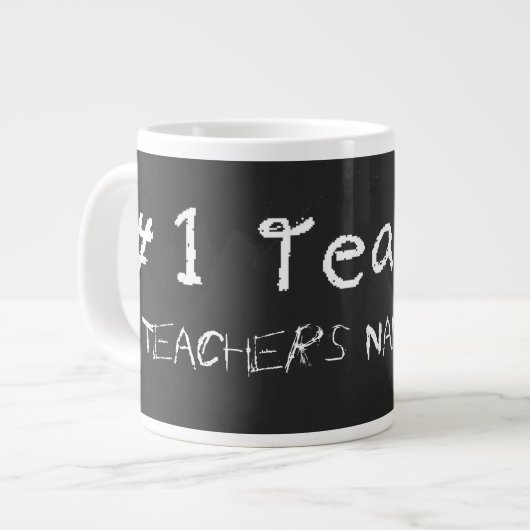 Grande Tasse Numéro 1 Professeur Personnaliser Avec Les Enseign (Devant gauche)