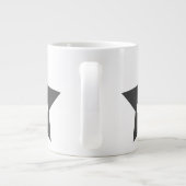 Grande Tasse Numéro Un Papa, #1 Gris Star (Dos)