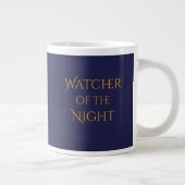 Grande Tasse Observateur de la nuit - Chat noir d'Halloween (Droite)