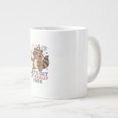 Grande Tasse Obtenons un design vraiment libre - Citation de fê (Devant droit)