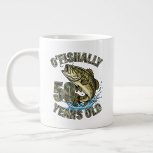 Grande Tasse OFishally 50 Ans Amateur de Pêche 50e Anniversaire