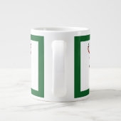 Grande Tasse Oh cerf, Noël déjà ? cerf de tartan (Dos)