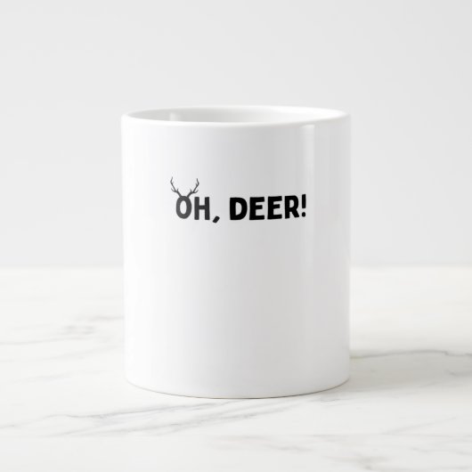 Grande Tasse Oh Cerf Simple Esthétique  (Devant)