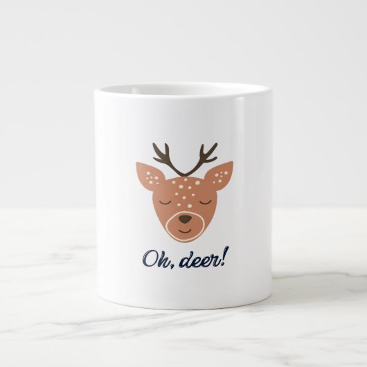 Grande Tasse Oh Deer Deer Love Save The Deer Creative Design  (Devant)