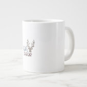 Grande Tasse Oh Deer Design Rétro Classique (Devant droit)