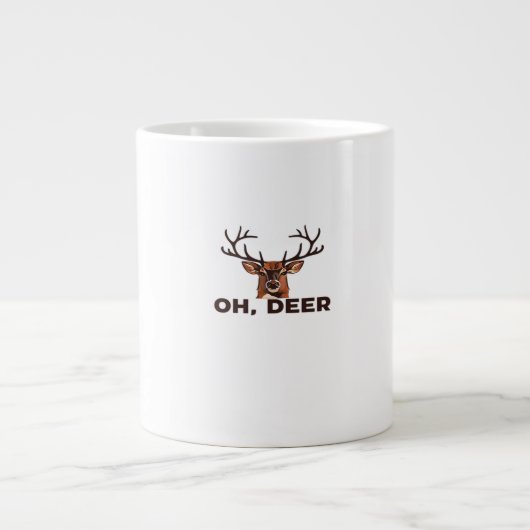 Grande Tasse Oh Deer Modern Clean Design (Devant)