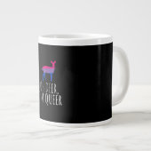 Grande Tasse Oh Deer Queer Bisexual Pride Gay Lesbian Design (Devant droit)