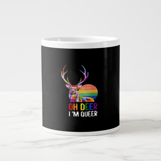 Grande Tasse Oh Deer Queer Minimal Modern Style (Devant)