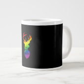 Grande Tasse Oh Deer Queer Pride Celebration Funny LGBT Gift (Devant droit)