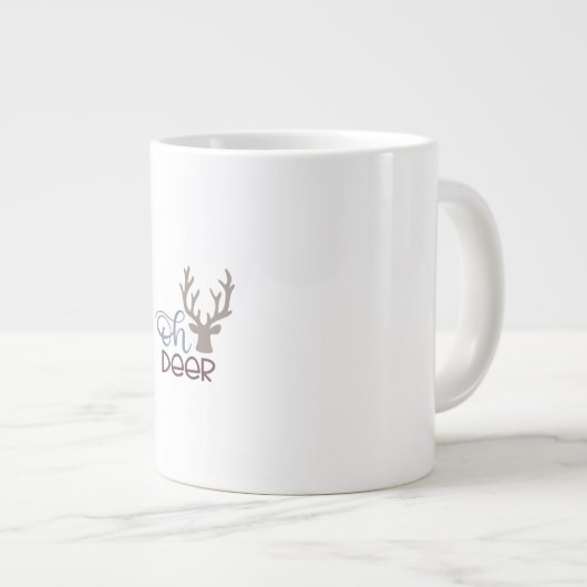 Grande Tasse Oh Deer Retro Classic Design (Devant droit)